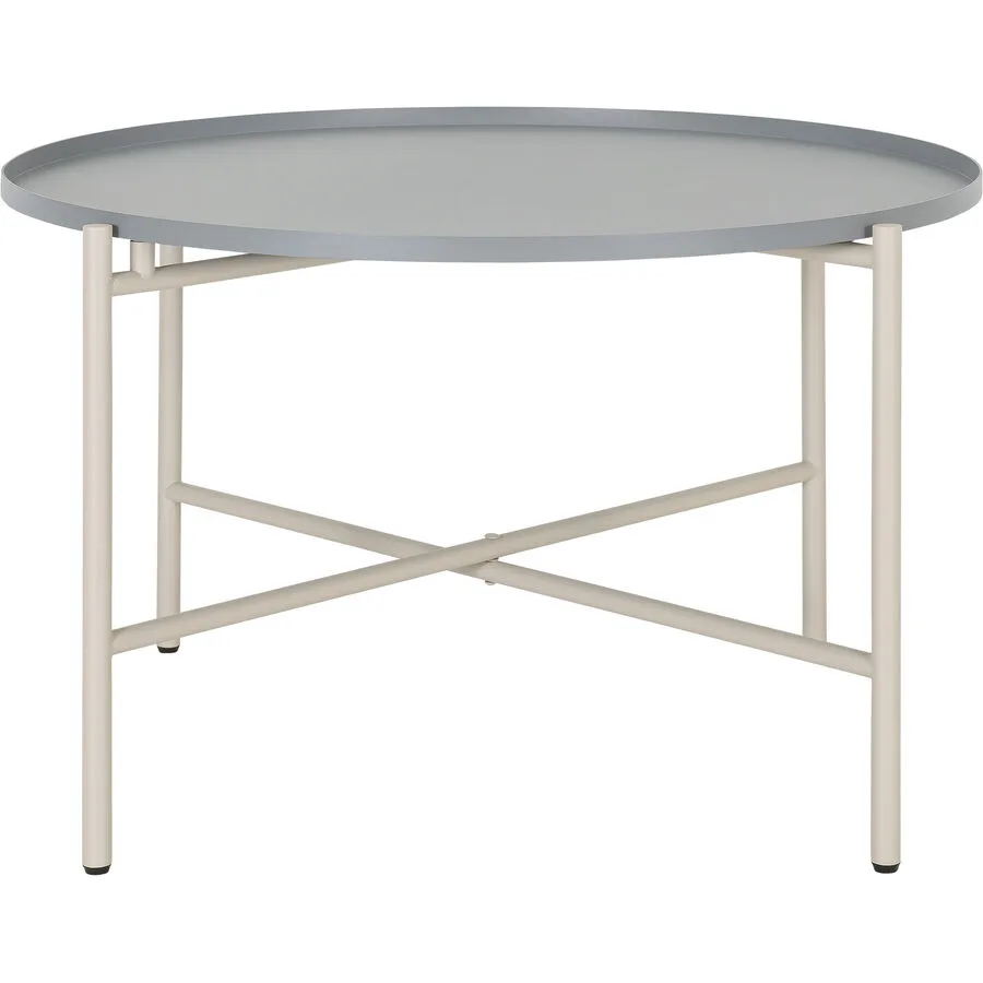 Beistelltisch Kim Grau Metall 50 cm