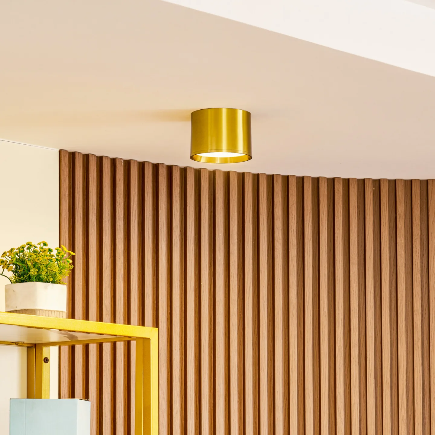 Nivoria LED Påbygningsspot Ø12 Gold - Lindby - Stue - Moderne - Aluminium - Rund