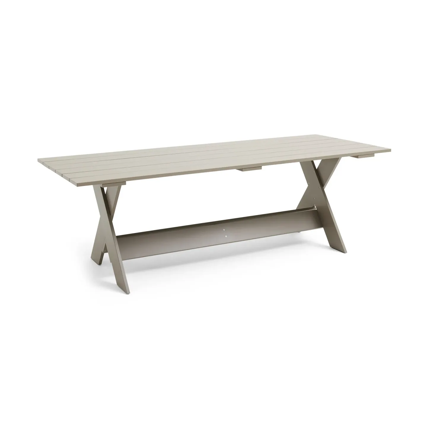 HAY Crate Dining Table bord 230x89,5 cm lackad furu London fog