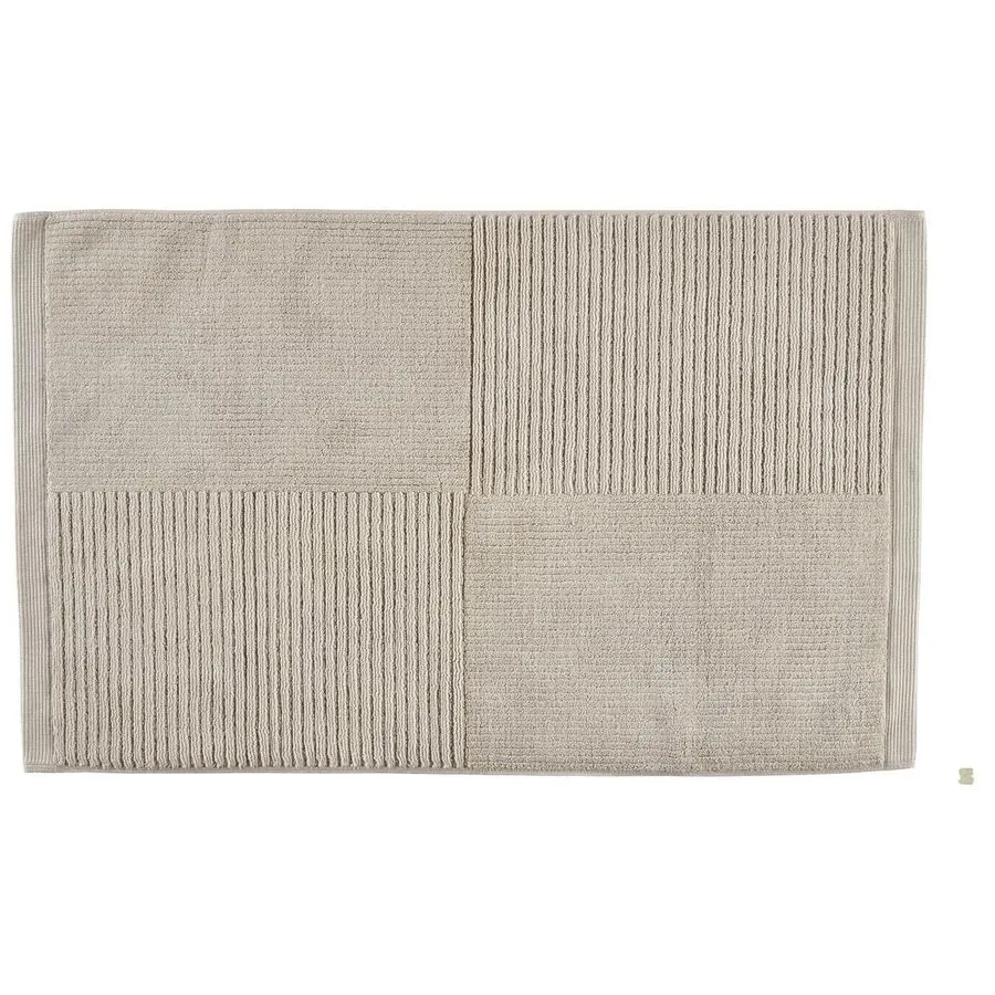 Badteppich Zone Denmark Beige Baumwolle (CO) 80 x 50 cm Rechteckig
