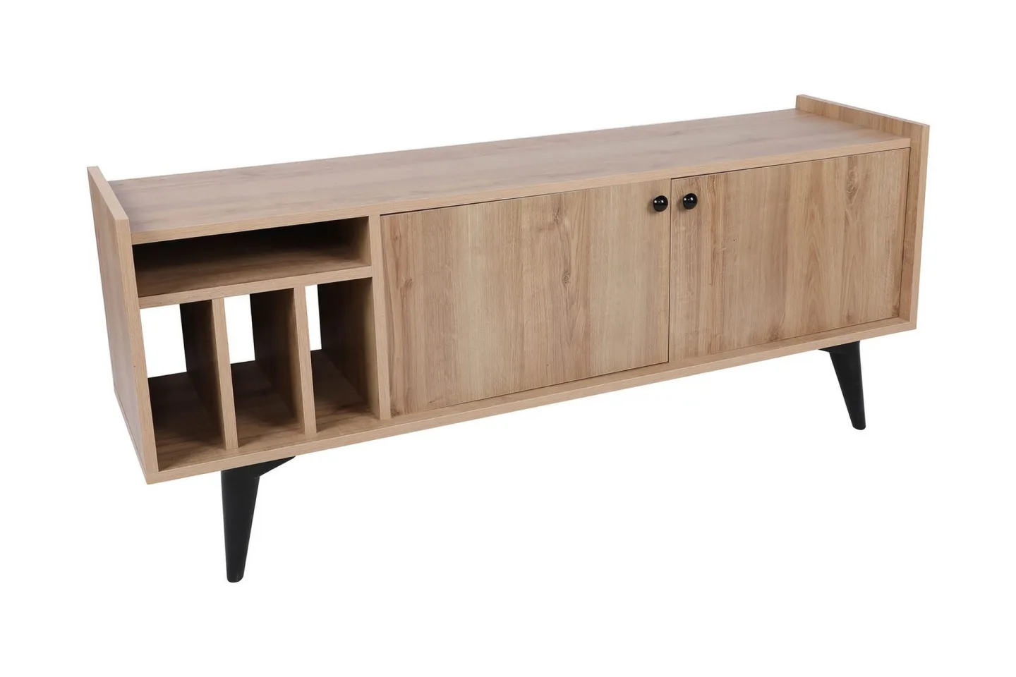 Winskill Tv-bänk 150 cm - Natur/Svart