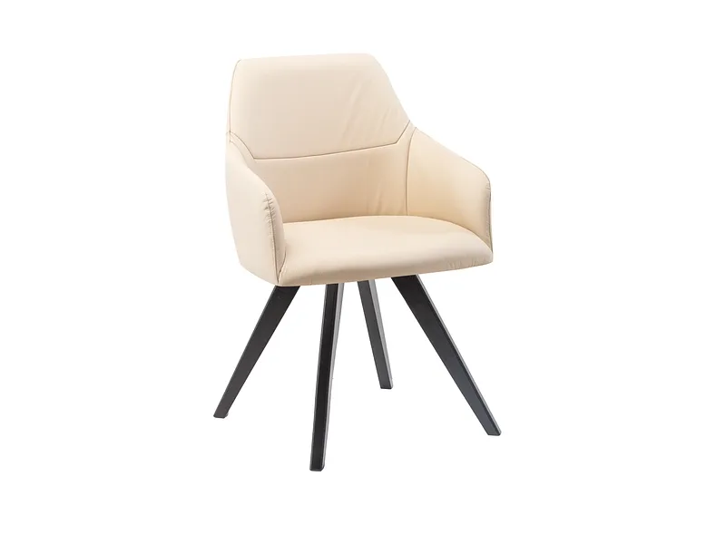 Stuhl AROSA Echtleder beige drehsitz