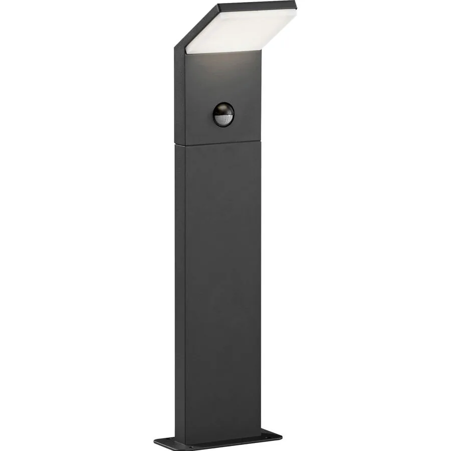 Stehlampe aussen Vive Grau Aluminium 10 cm 50 cm - Farbe: anthrazit - Material: Aluguss - LED - Lichtfarbe: Warmweiss - LED Energiesparlampen