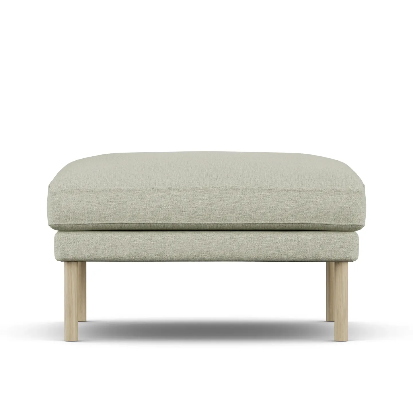 1898 Linnevik Fußhocker Luiza Beige 3981-Eiche weiß geölt
