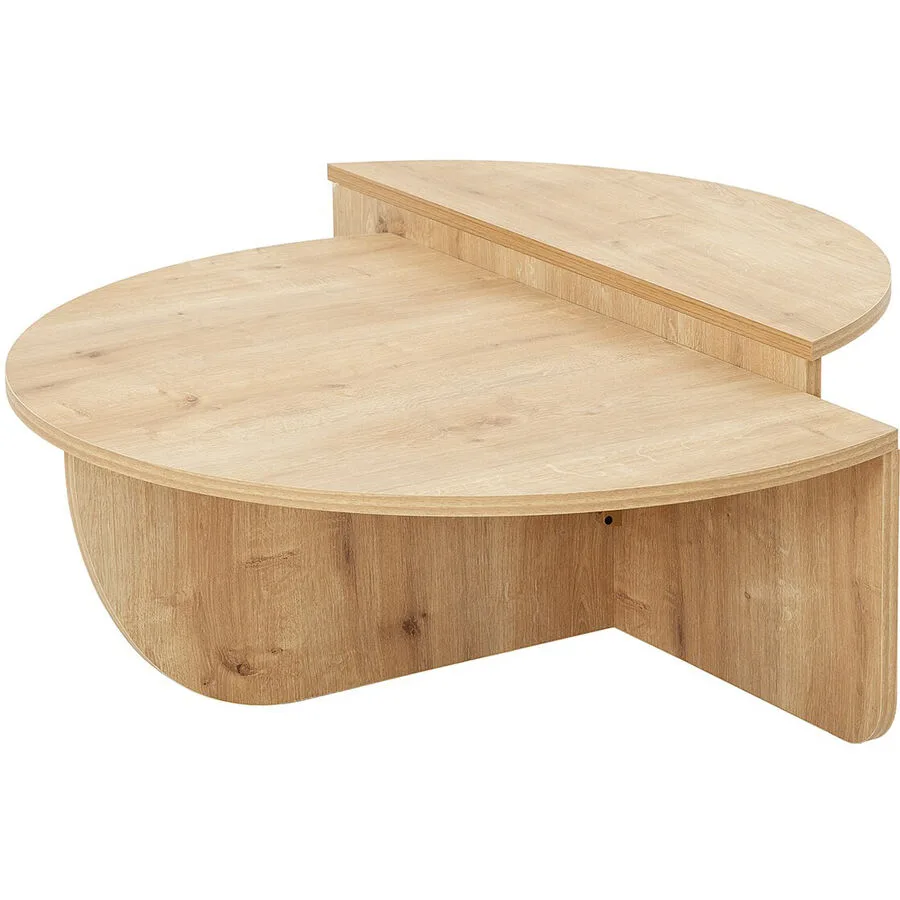 Salontisch Yasam eiche Melaminbeschichtete Spanplatte B 90 T 60 cm