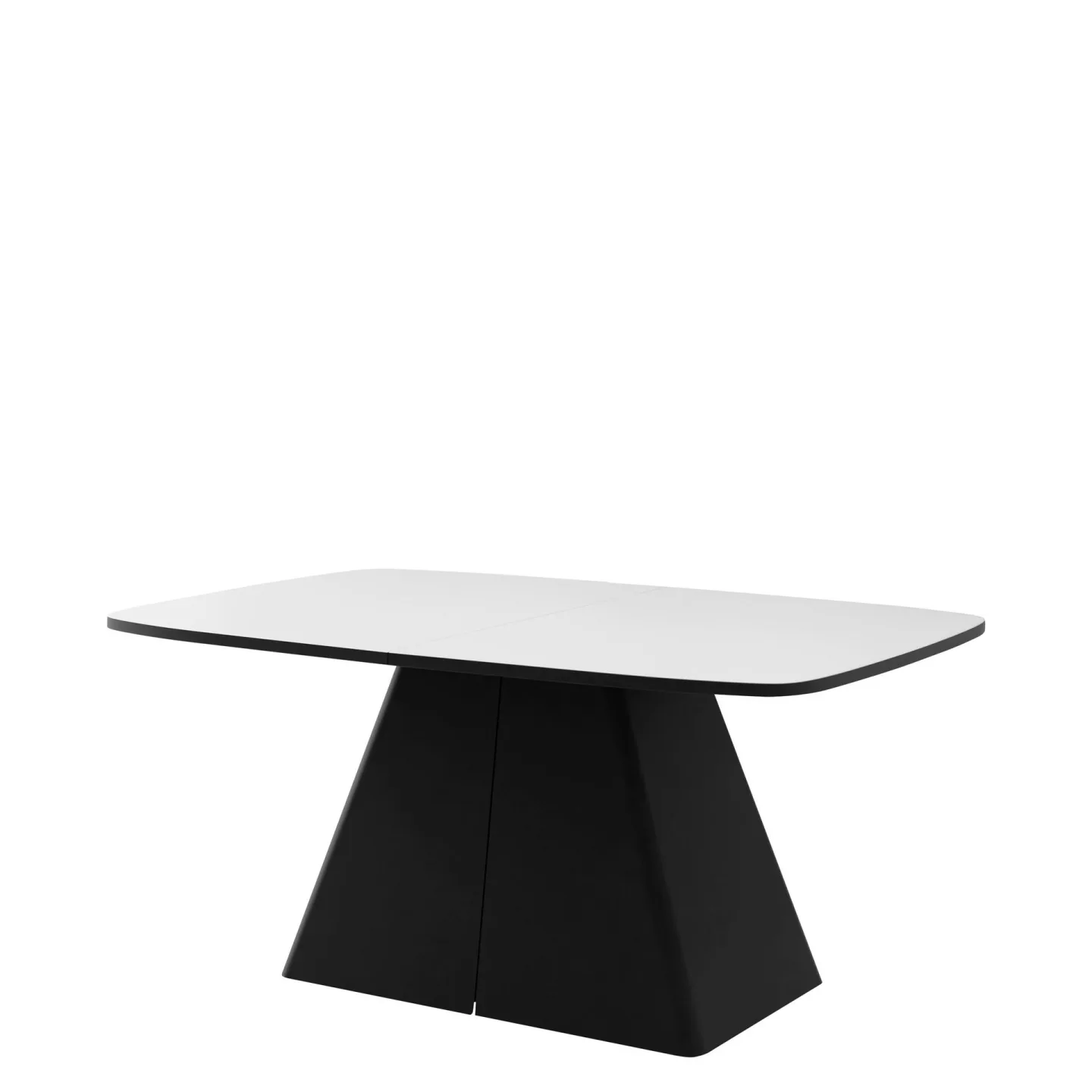 Novaj Matbord förlängningsbart 180-256 cm - svart, vit