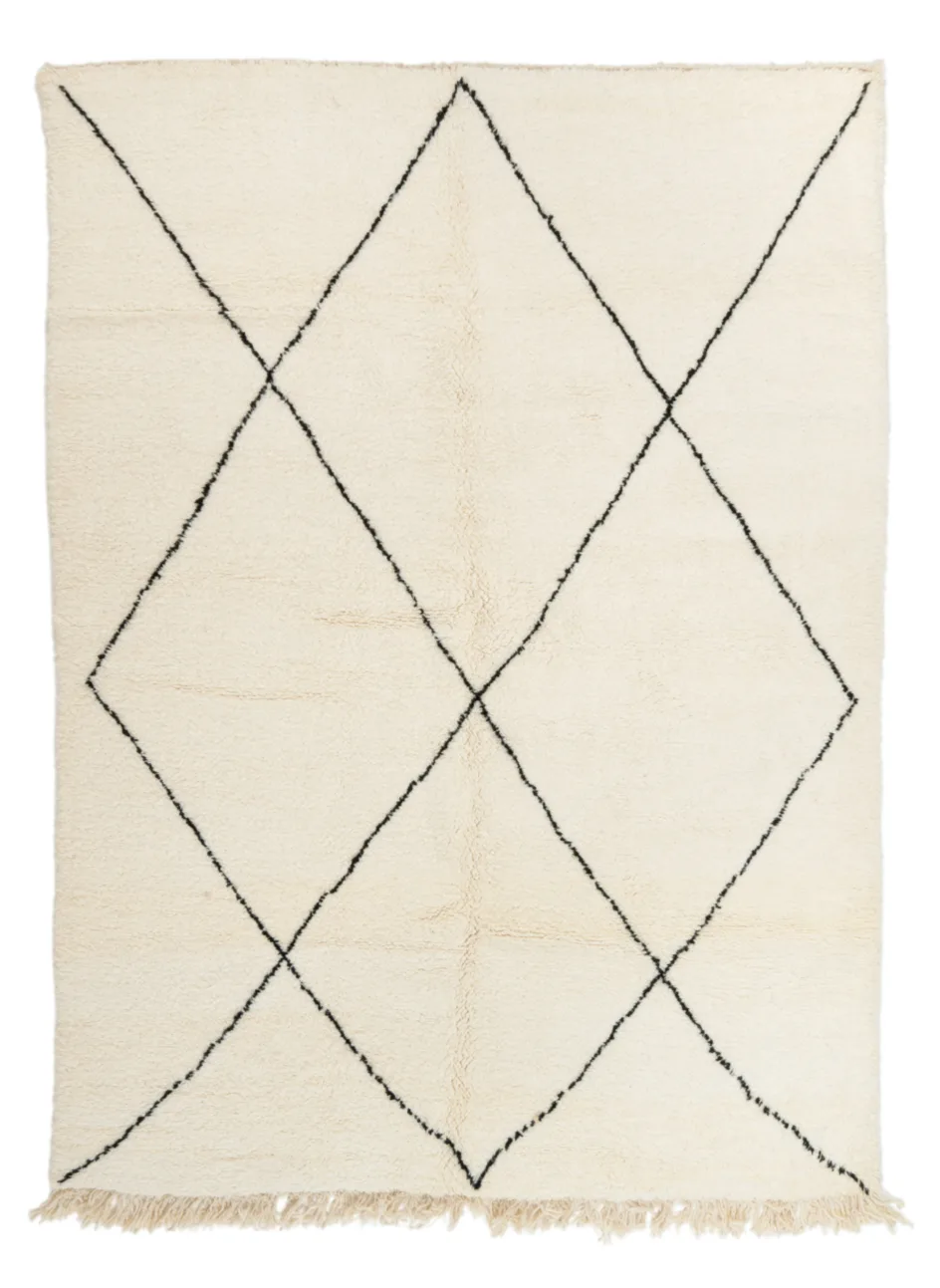 Kelim-teppe Marokkansk Beni Ourain 215 x 300 cm (Størrelse: 215 x 300 cm)