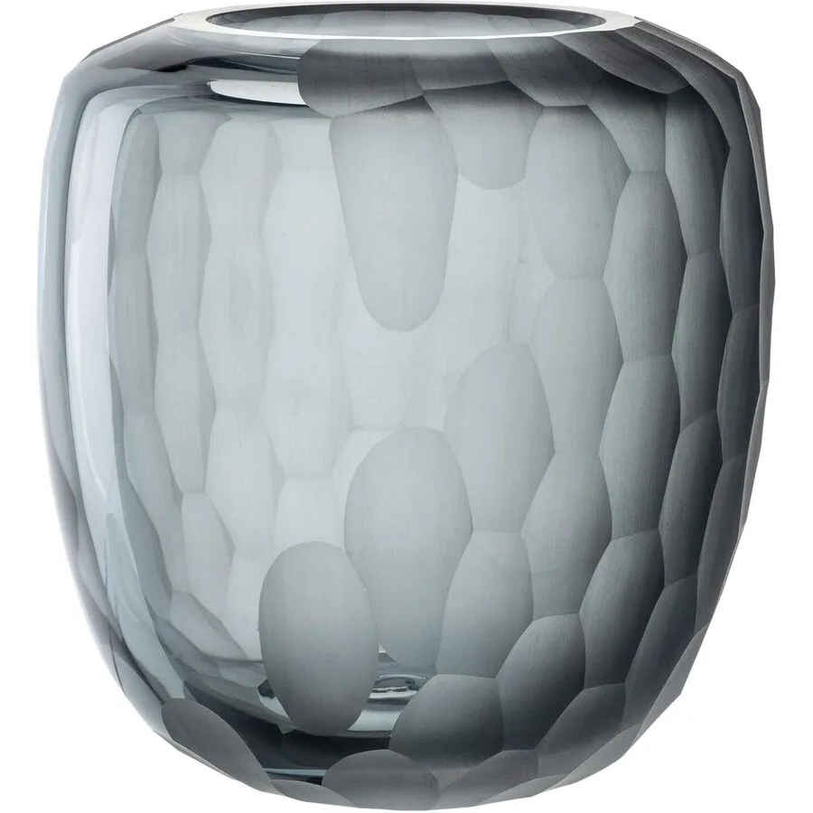 Vase Leonardo anthrazit Glas D 17 H 19 cm