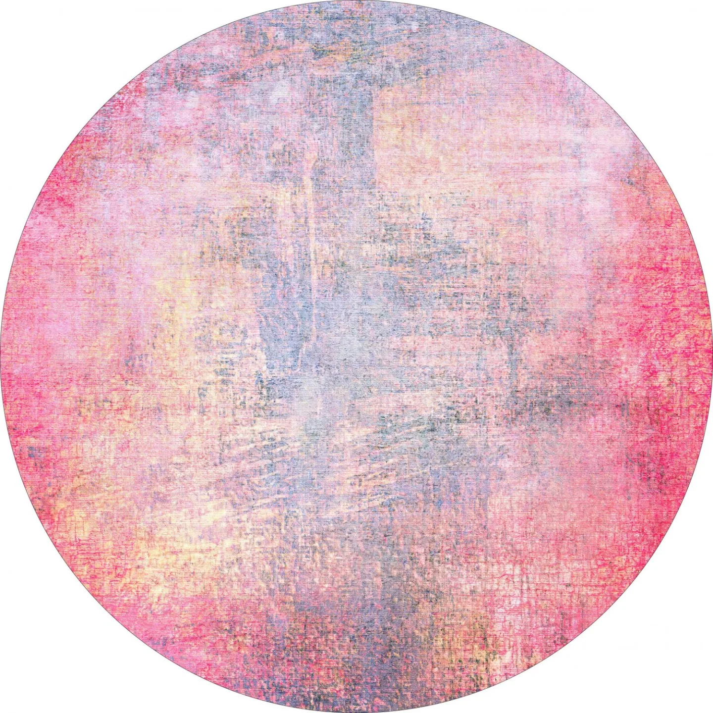 Rundt teppe - Perugia (rosa) (Størrelse: Ø 120 cm)