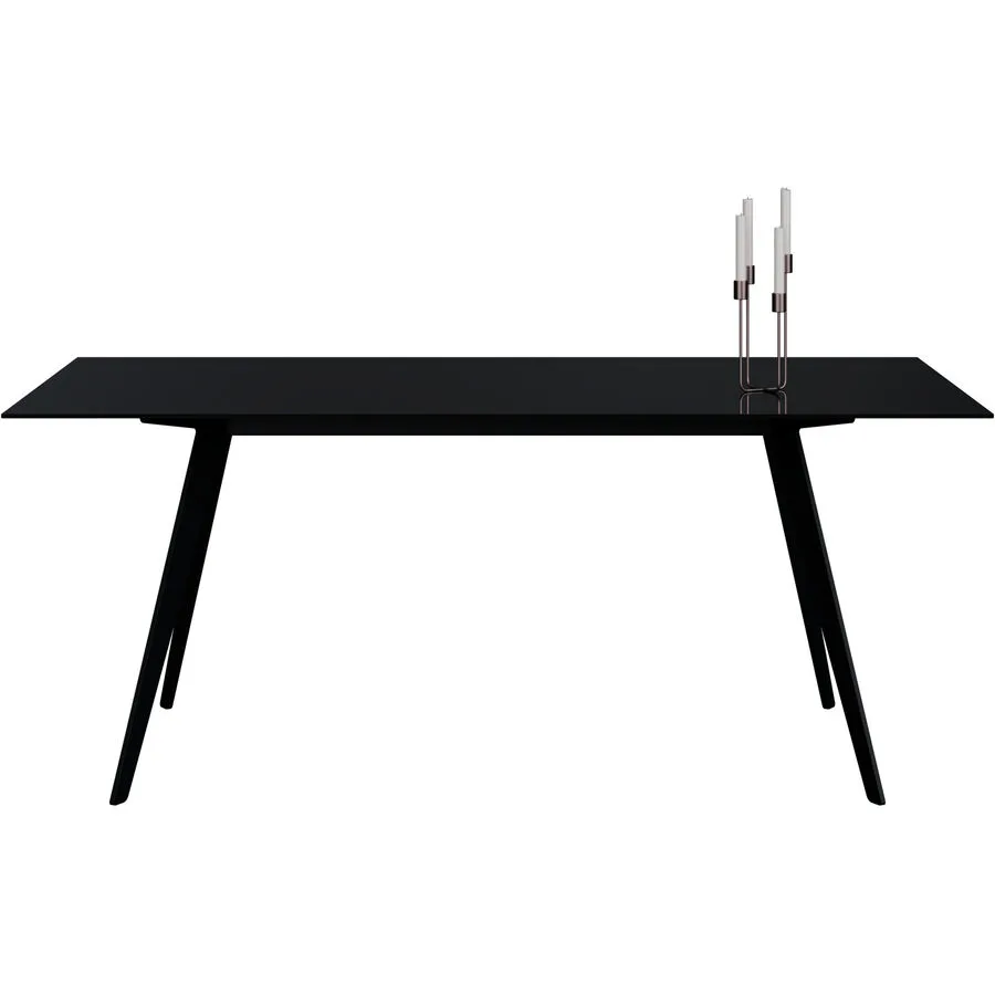 Esstisch Tame Schwarz Glas 100 cm