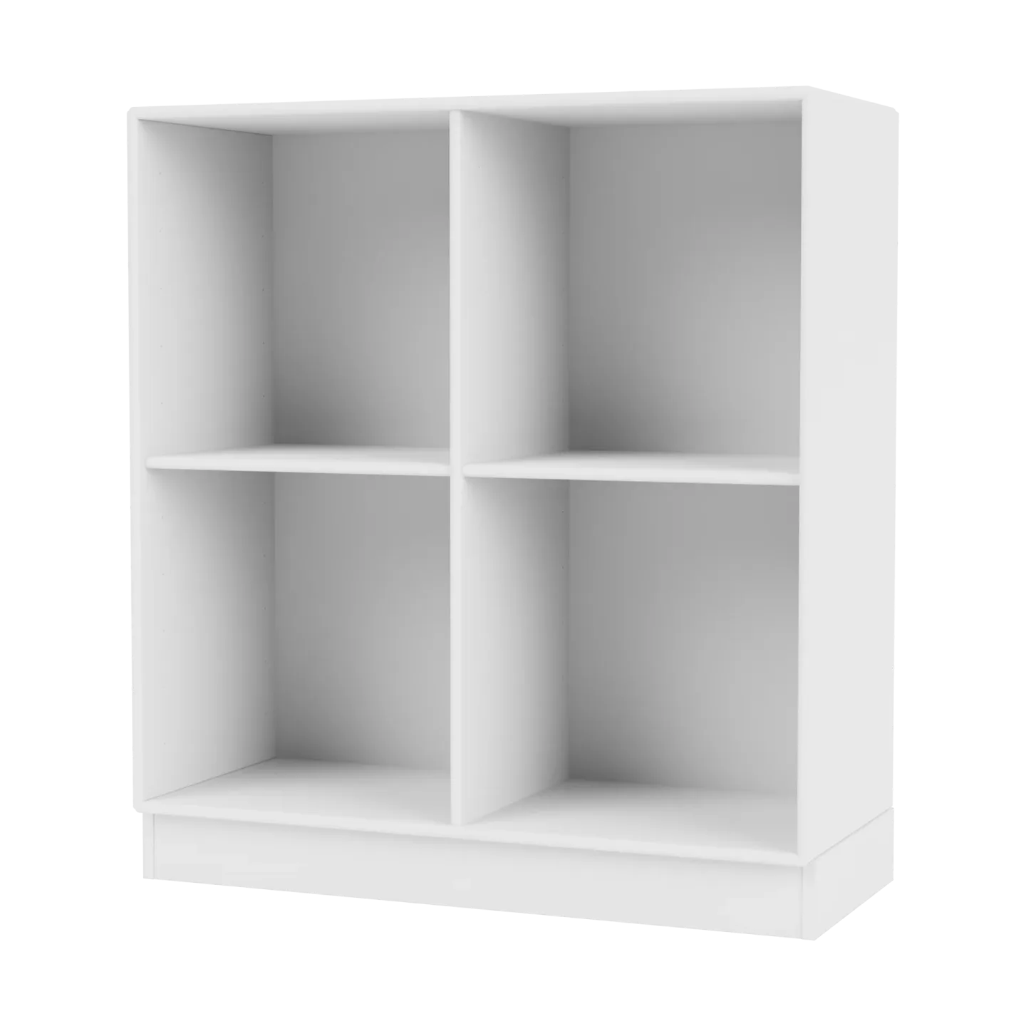Montana SHOW hylla 69,6x69,6 cm, sockel 7 cm 38-Snow