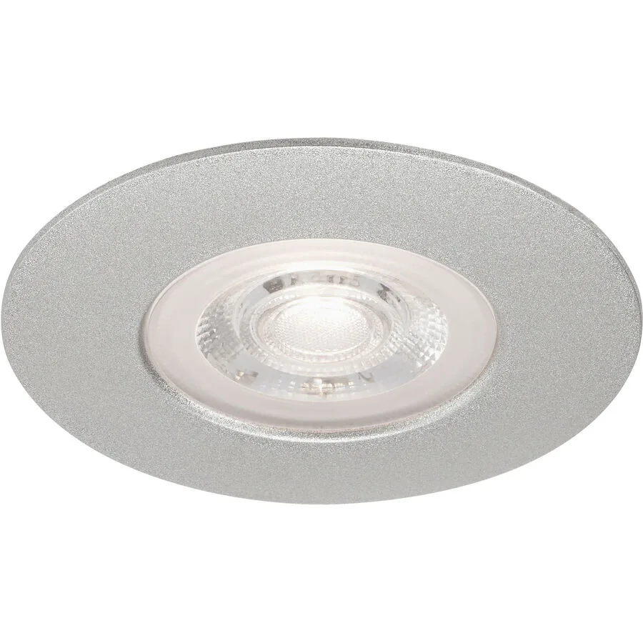 Einbaustrahler Marano Grau Kunststoff 9 cm 2.5 cm - LED - Lichtfarbe: Warmweiss - LED Energiesparlampen