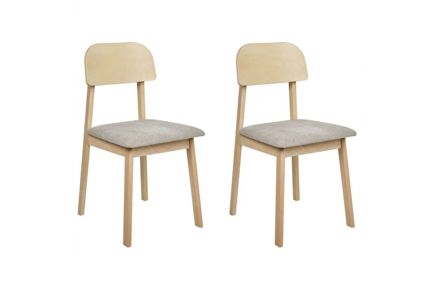 Matsalsstol Scandia set om 2 Ljus Trä-Beige - Ljus Trä-Beige