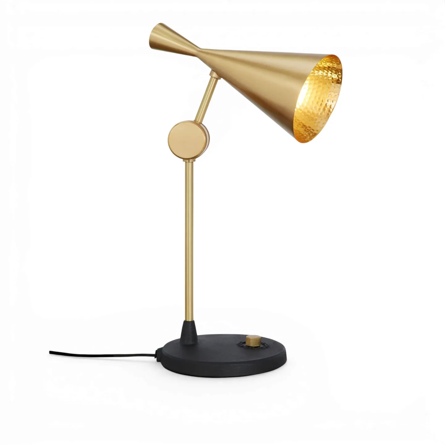 Tom Dixon - Beat bordslampa mässing - Bordslampor - Guld - Metall