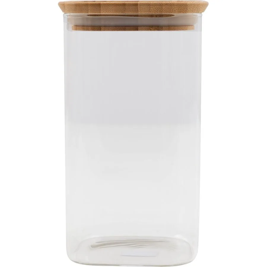POINT-VIRGULE Vorratsdose Kitchen 1 Stk Glas/Bambus T 10 cm Set - Farbe: Holz/transparent