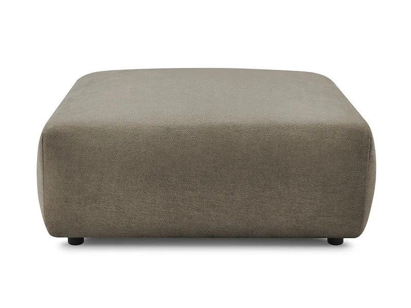 Hocker BOBOCHIC LUCIEN 108x108x46cm stoff taupe
