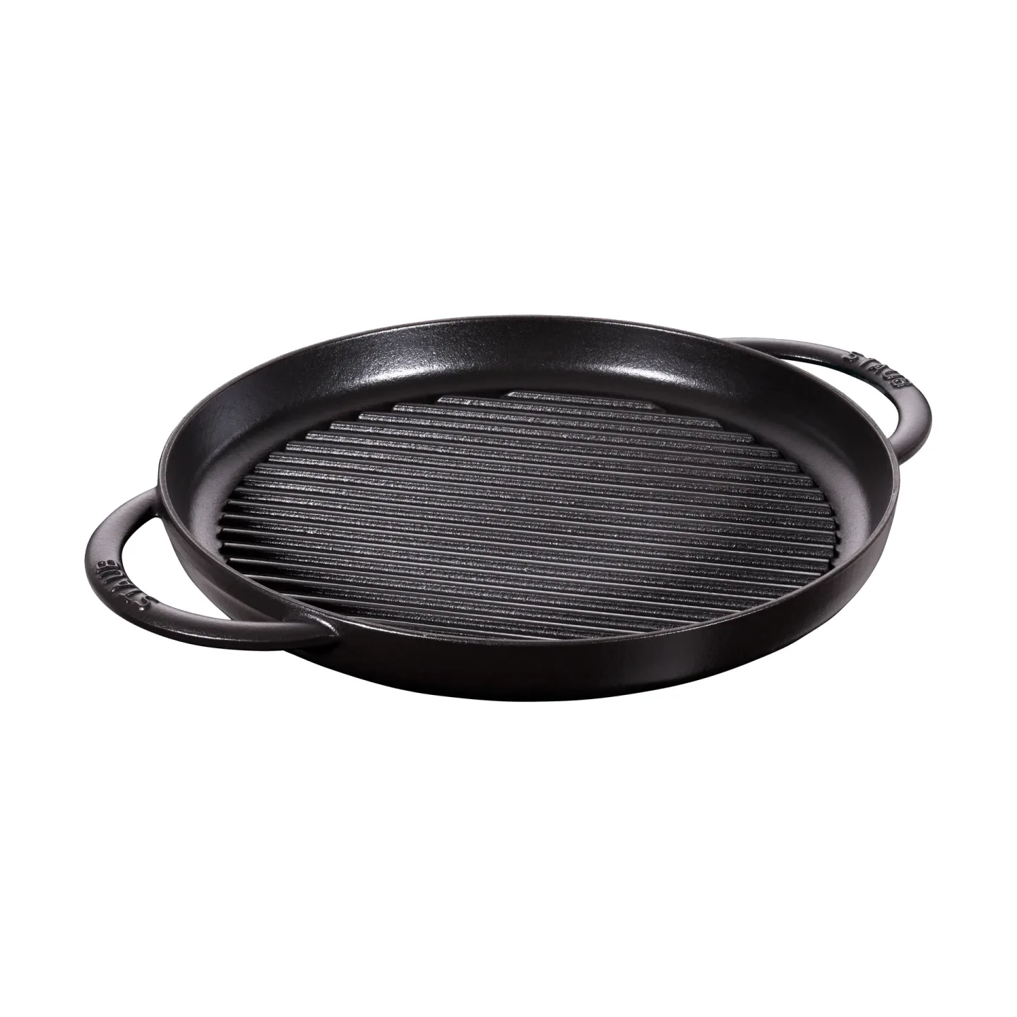 STAUB Staub Pure Grillpfanne Gusseisen rund schwarz Ø30 cm