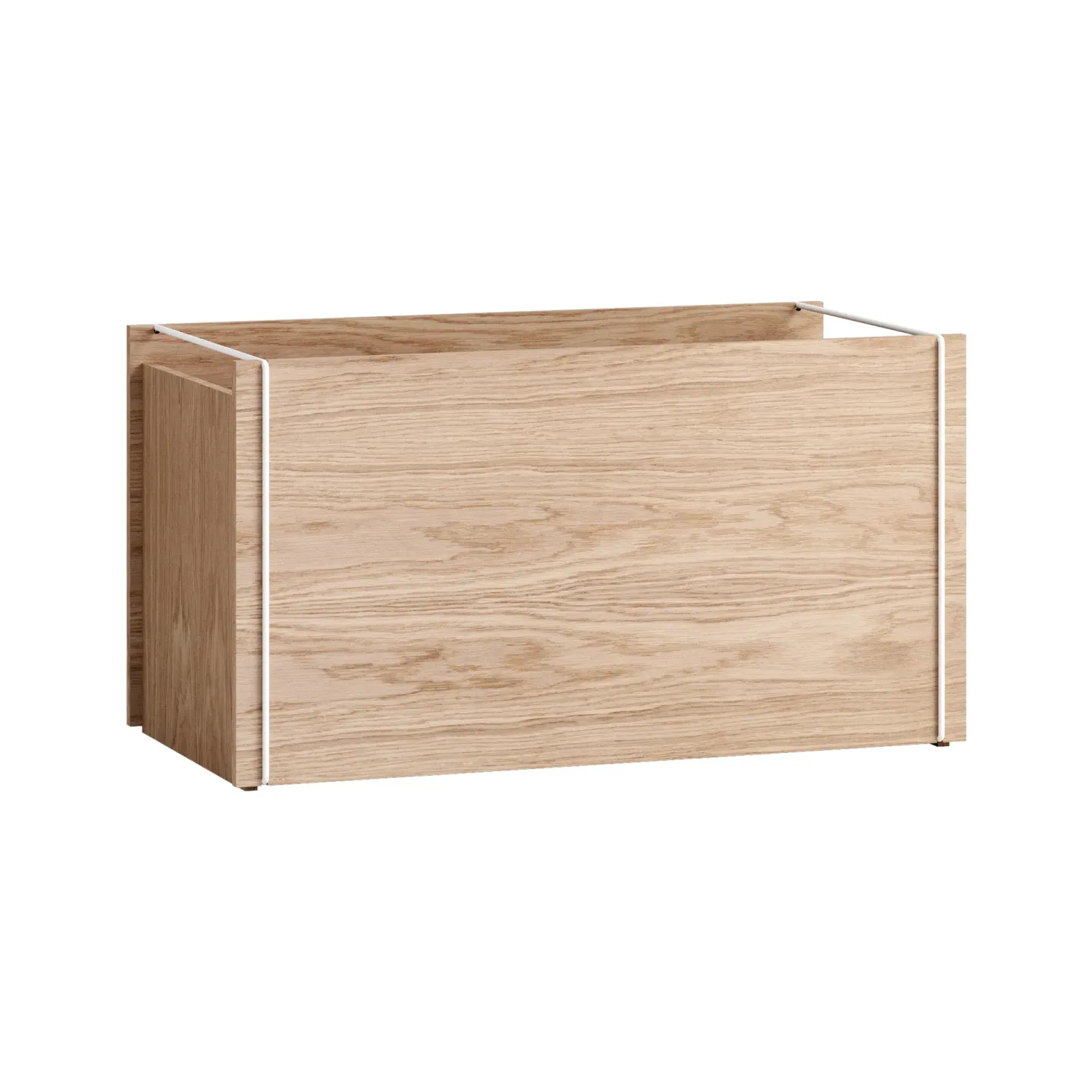 MOEBE Förvaringslåda ek 33x60 cm Wood, white