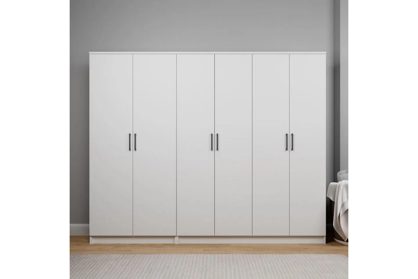 Olera Garderob 220x180 cm - Vit
