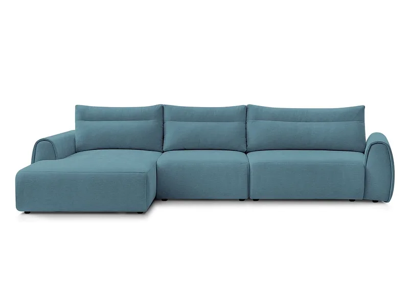 Ecksofa BOBOCHIC ADEN Stoff hellblau