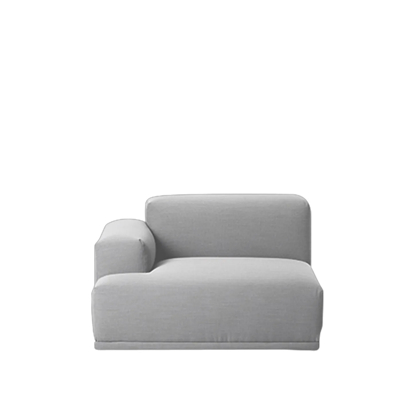 Muuto - Connect Modular Sofa, Left Armrest (A) - Wooly 1007 - Soffor - Anderssen & Voll - Blå