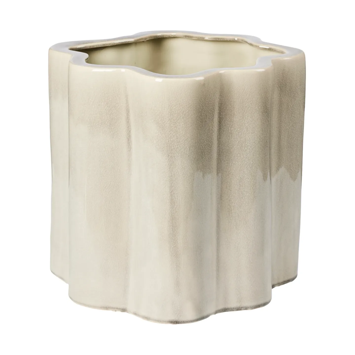 Broste Copenhagen Sonja blomkruka H:36 cm Rainy Day Grey