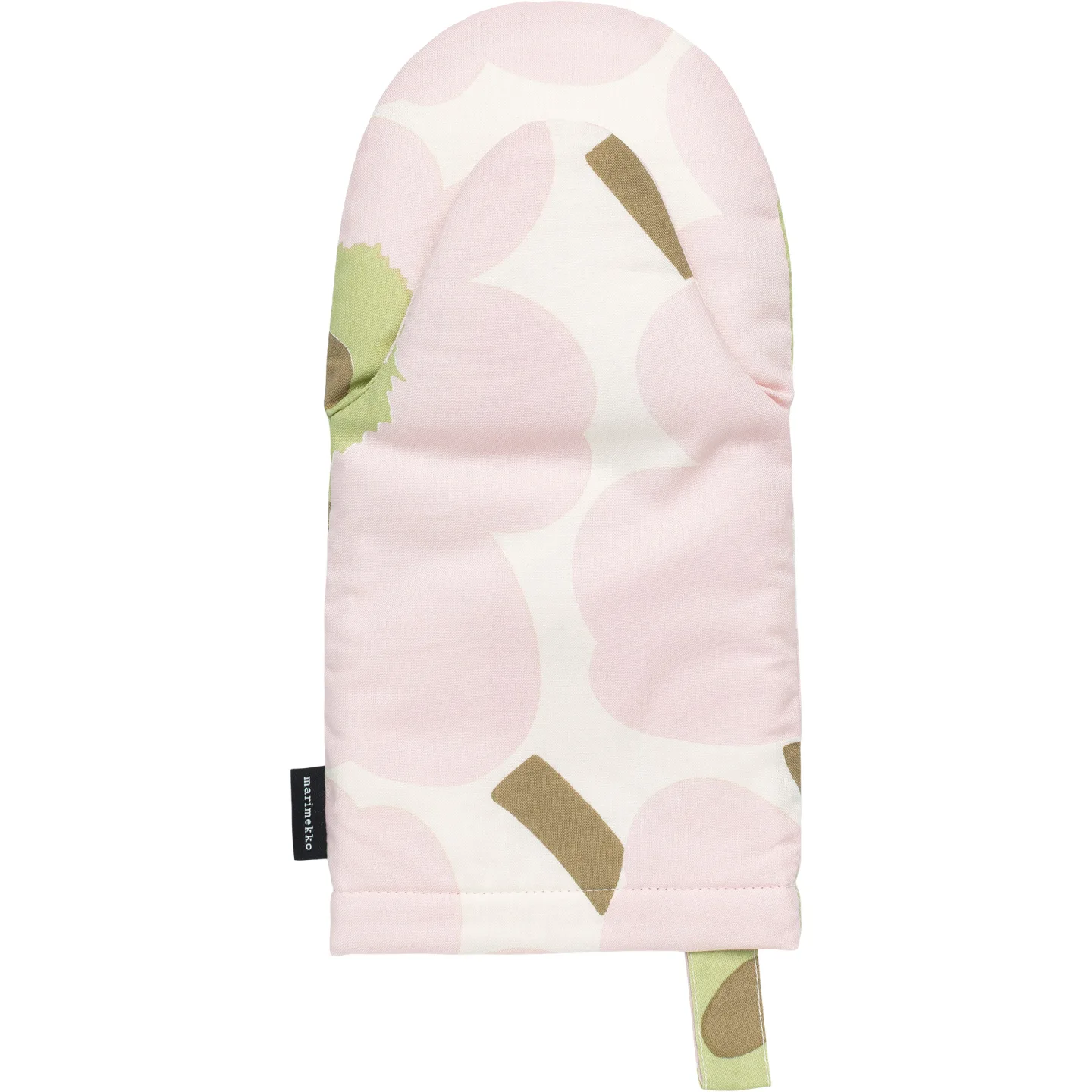 Marimekko - Pieni Unkko Oven Mitten, off white, pink, pear, sand - Grytlappar och grytvantar - Maija Isola