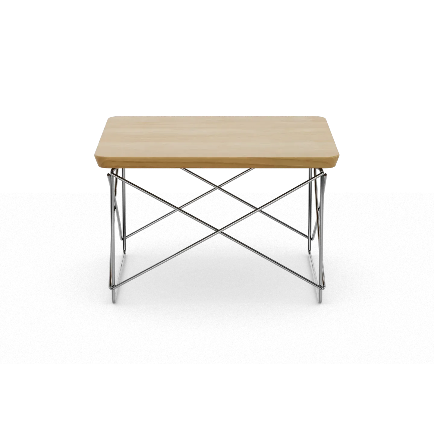 Vitra LTR occasional table sidobord Natural chestnut-stainless steel