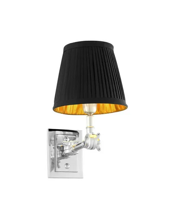 Wentworth Wall Lamp Nickel/Black