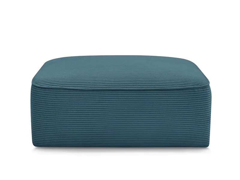 Hocker BOBOCHIC LEOPOLD 90x96x42cm cord-stoff hellblau