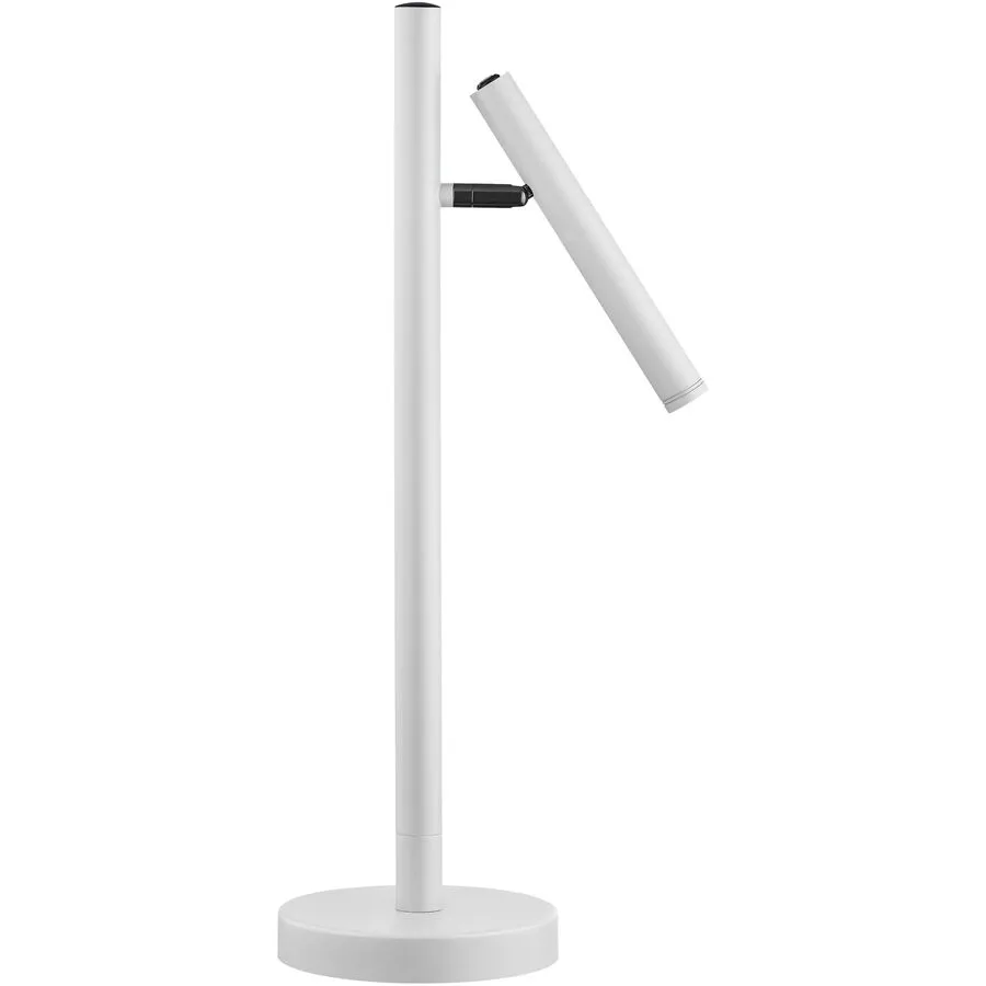 Tischlampe Streak Weiss Metall 15 cm 50 cm - LED - Lichtfarbe: Extra warmweiss - LED Energiesparlampen