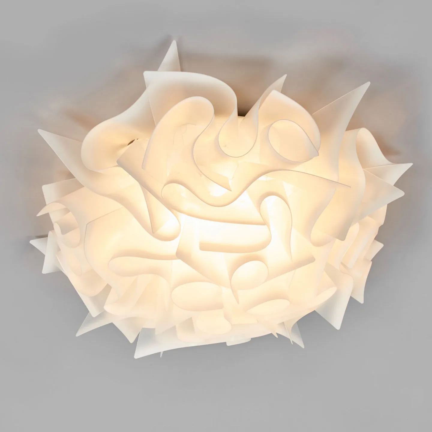 Veli Deckenleuchte M Weiß - SLAMP VELI M - Wohnzimmer - Design - Kunststoff - Rund