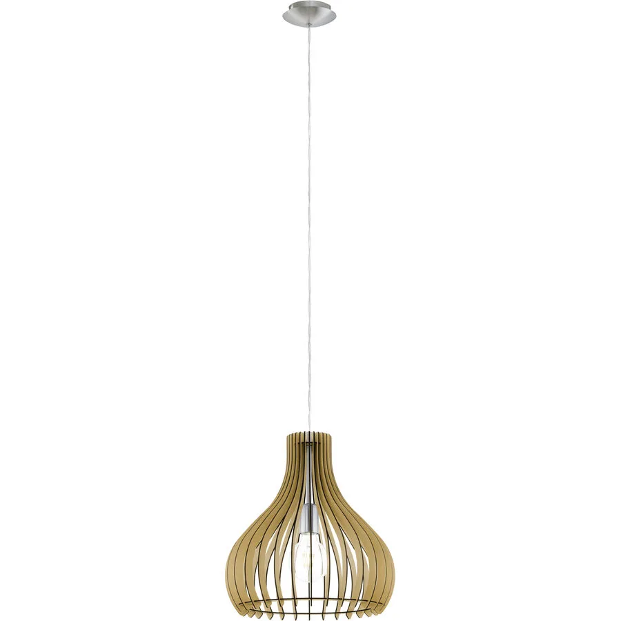 Eglo Pendellampe Tindori Grau Stahl 130 cm - Farbe: Nickel matt