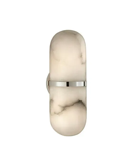 Melange Pill Form væglampe nikkel