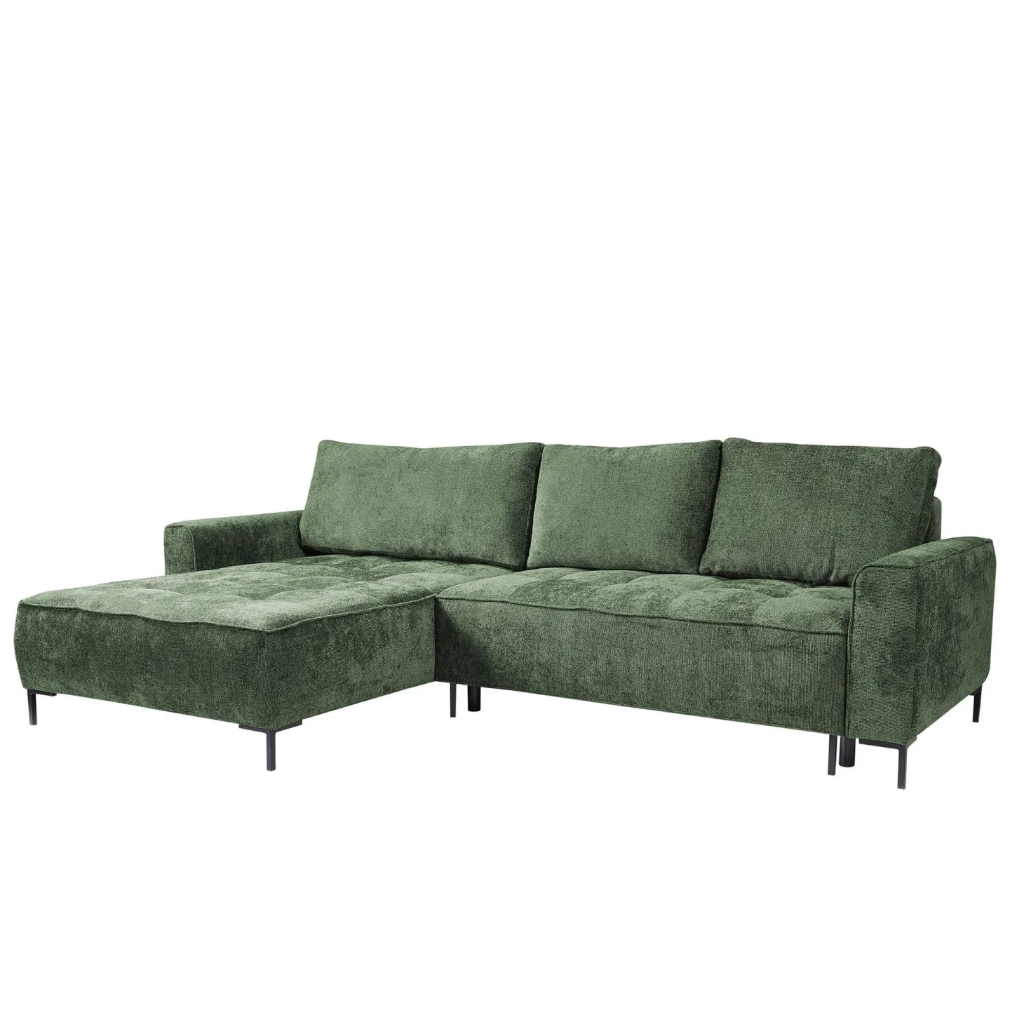 Morvian 3-sits Bäddsoffa med divan - grön