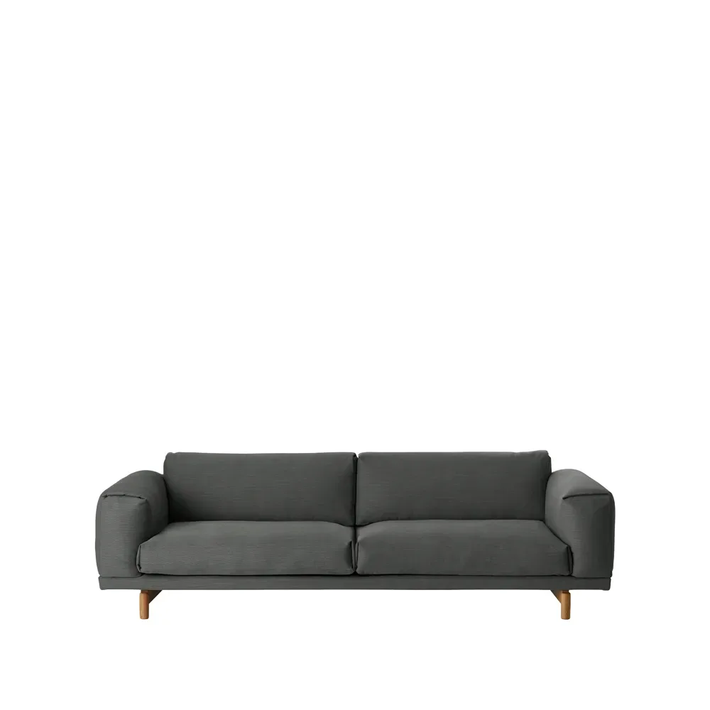 Muuto Rest soffa 3-sits-remix 163 grey-ekben
