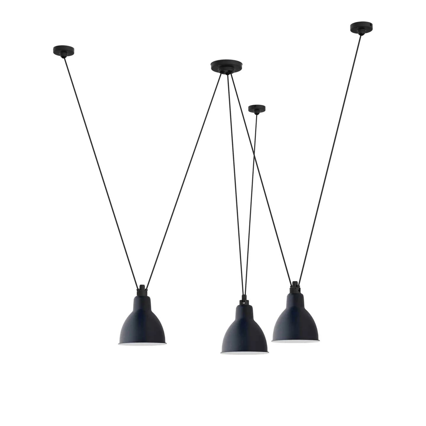 DCWéditions - Les Acrobates De Gras 325 XL Round Blue - Pendellampor - Bernard-Albin Gras - Blå
