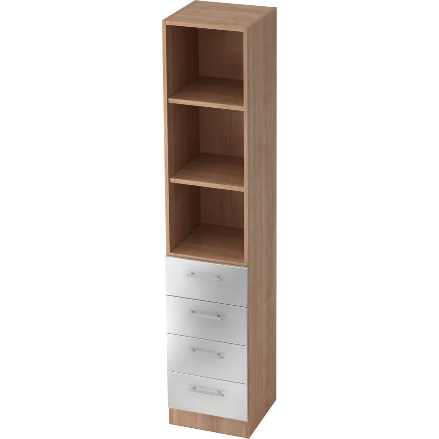 Regal Office silber Holzwerkstoff B 40.6 cm H 200.4 cm