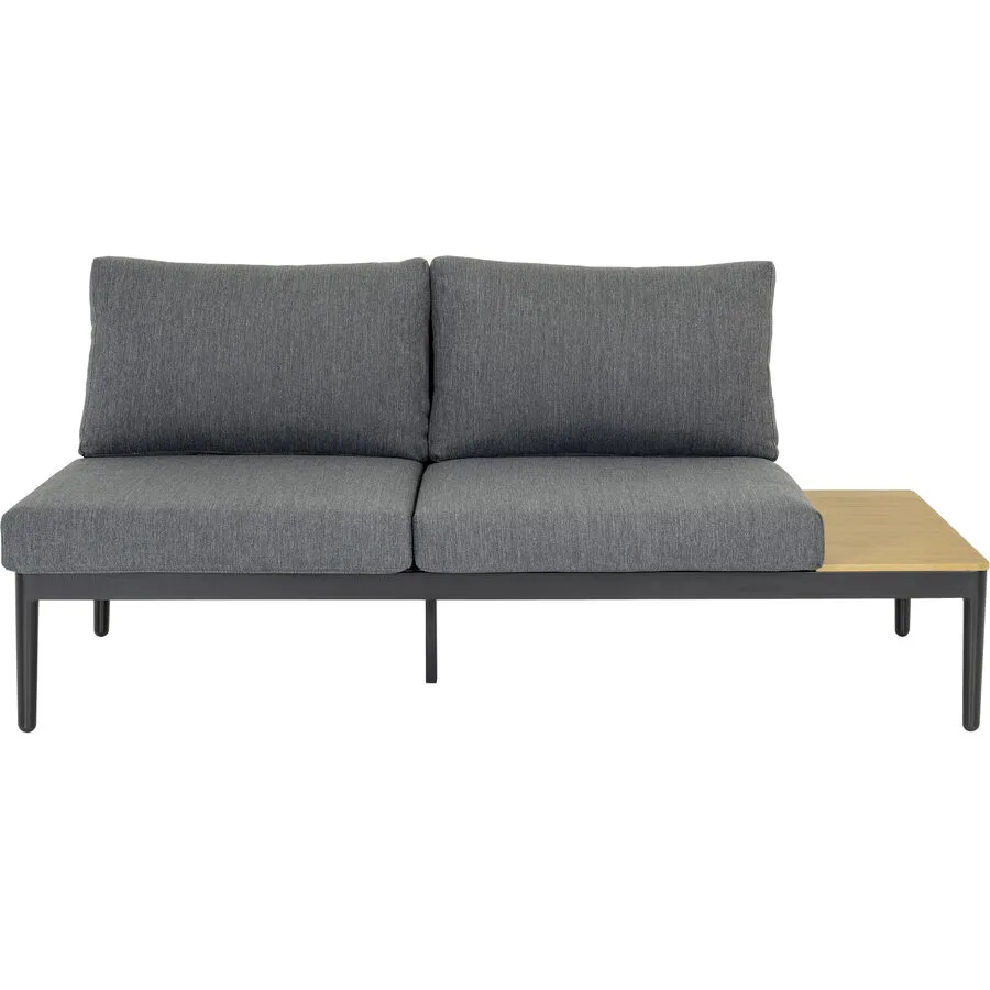 Loungeelement Florida anthrazit/dunkelgrau Aluminium 2 B 166 cm T 80.5 cm
