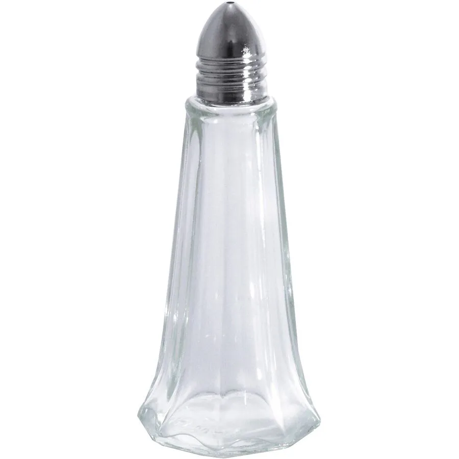 Salzstreuer Therese Silber/Transparent Edelstahl/Glas H 12 cm