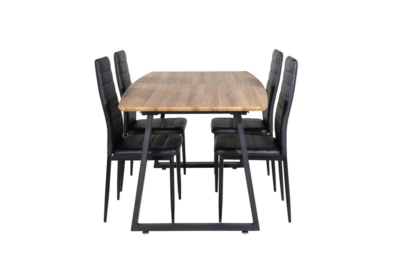 Inca Matgrupp 160 cm Rektangulär med 4 Slim stolar -