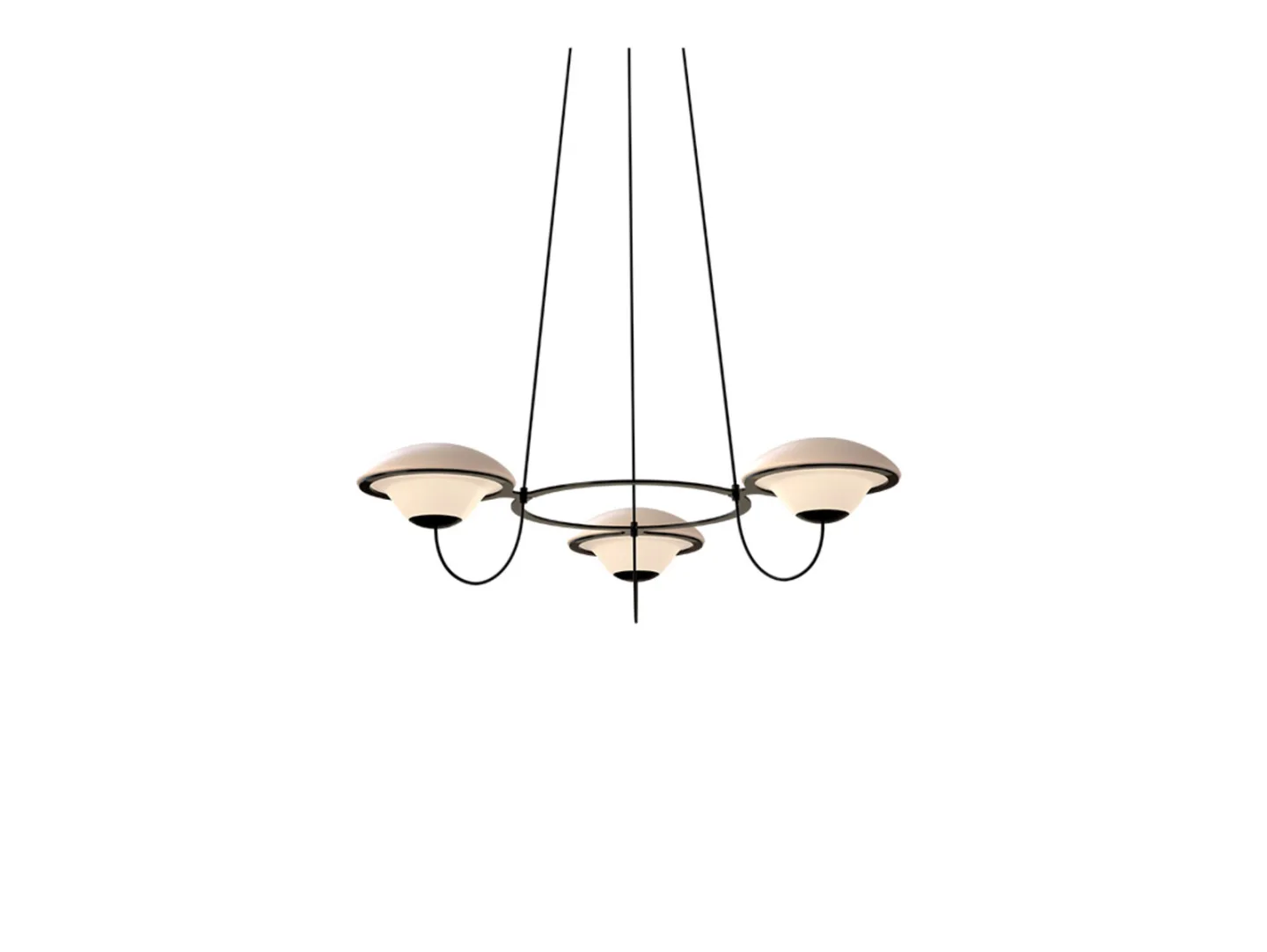 In the Air 3 Pendelleuchte Schwarz - DCW - Wohnzimmer - Metall