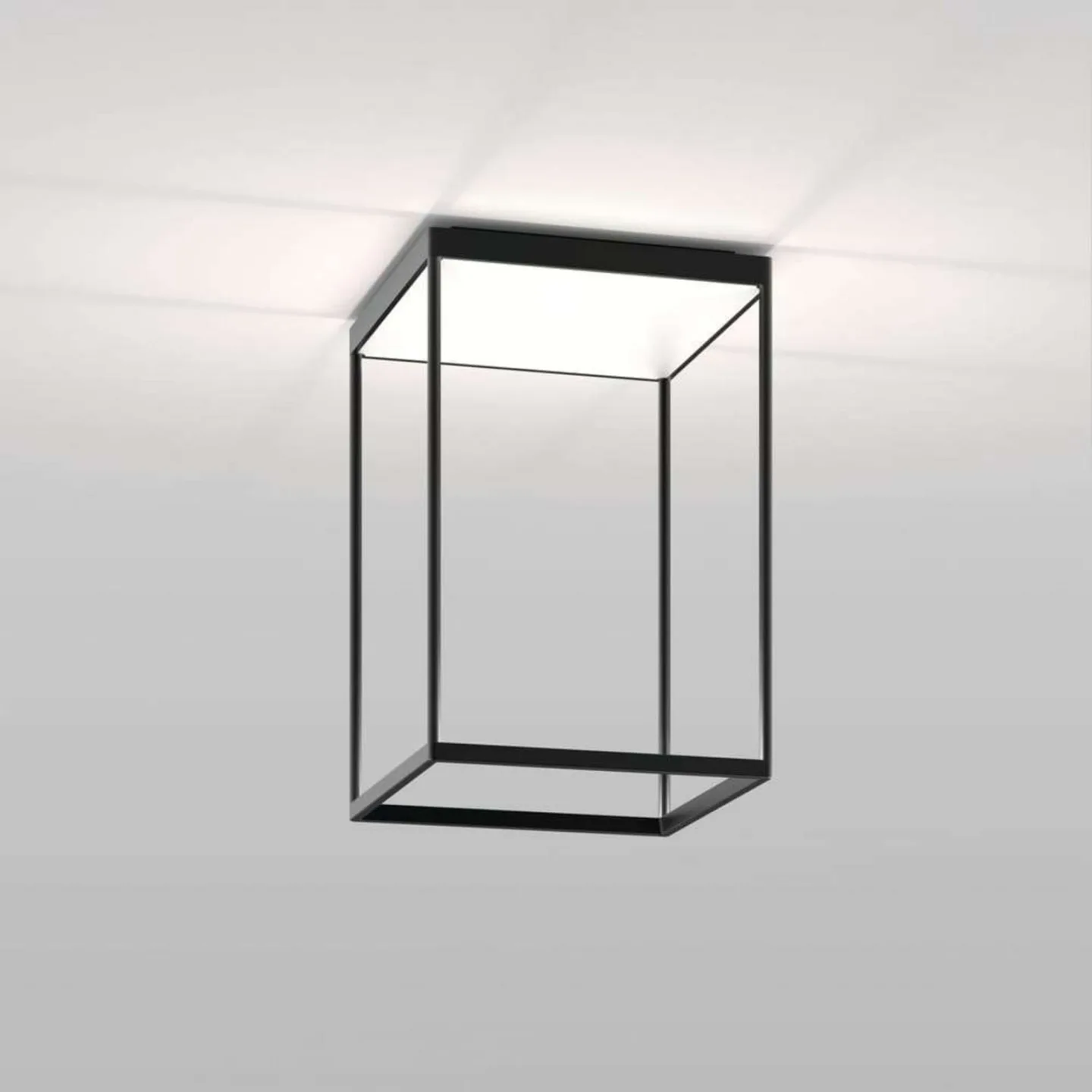 Reflex 2 LED-Deckenlampe weiß/schwarz 45 cm, Serien Lighting - Wohnzimmer - Aluminium