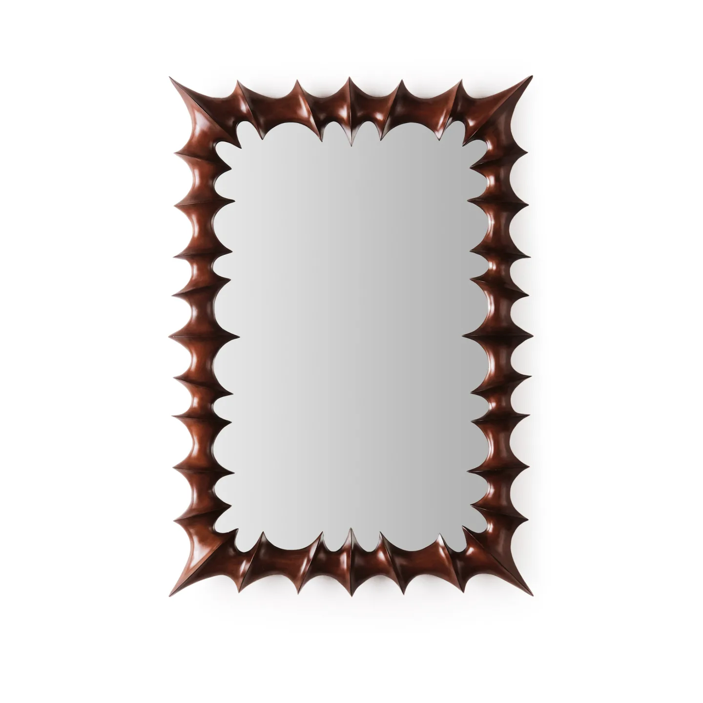 Dusty Deco - Brutalist Mirror Small Natural - Golvspeglar - Edin & Lina Kjellvertz - Brun,Träfärgad