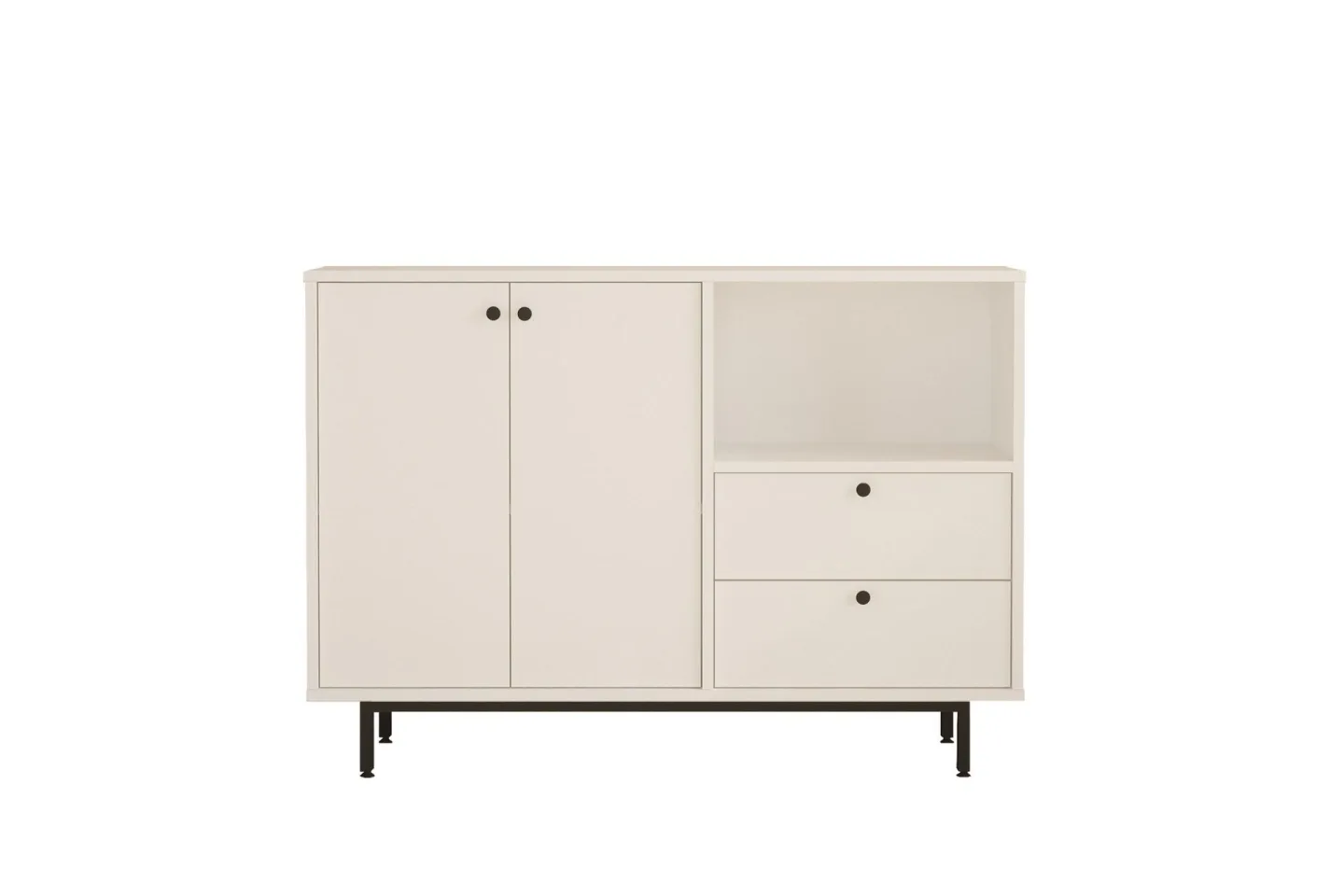 Donae Byrå 88 cm - Vit