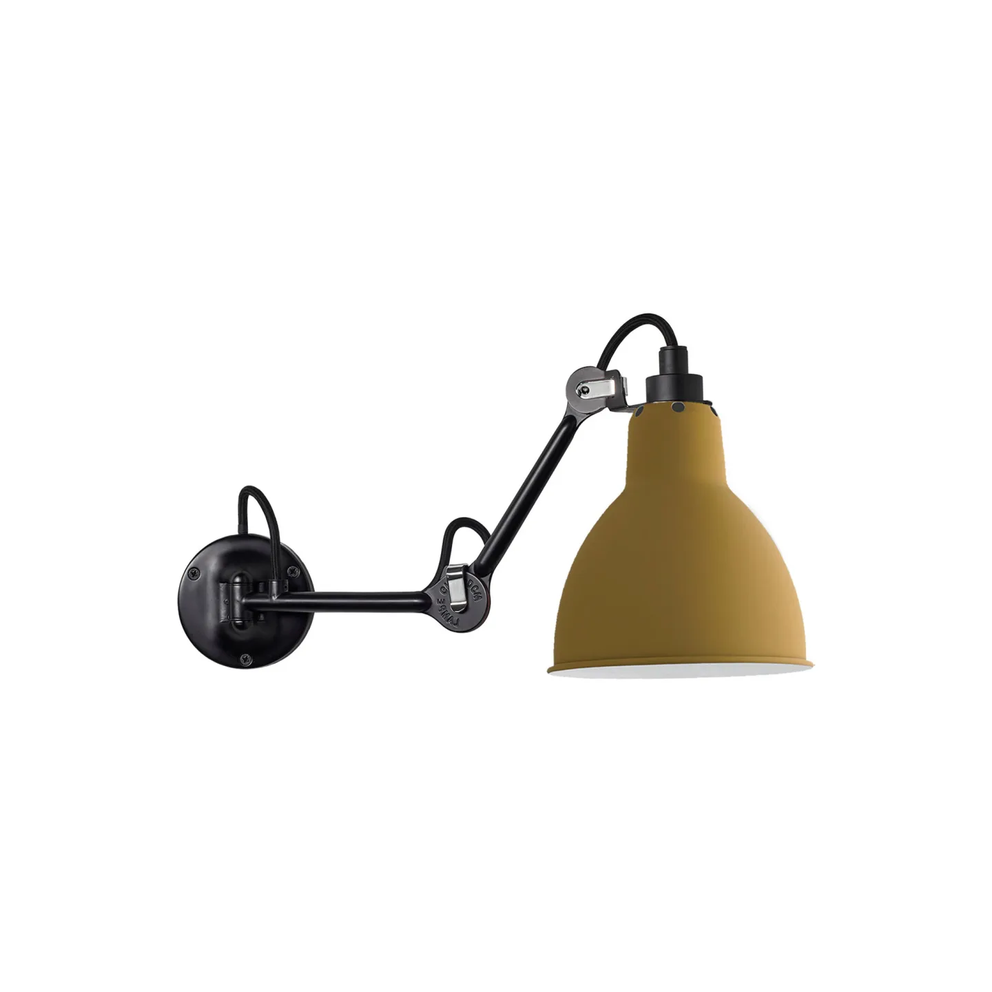 DCWéditions - Lampe Gras N°204 gul - Sänglampor - Bernard-Albin Gras - Gul - Metall
