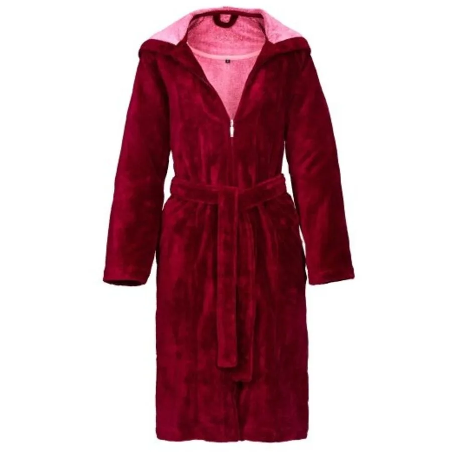 Vossen Bademantel Palermo S Burgundy Polyester S