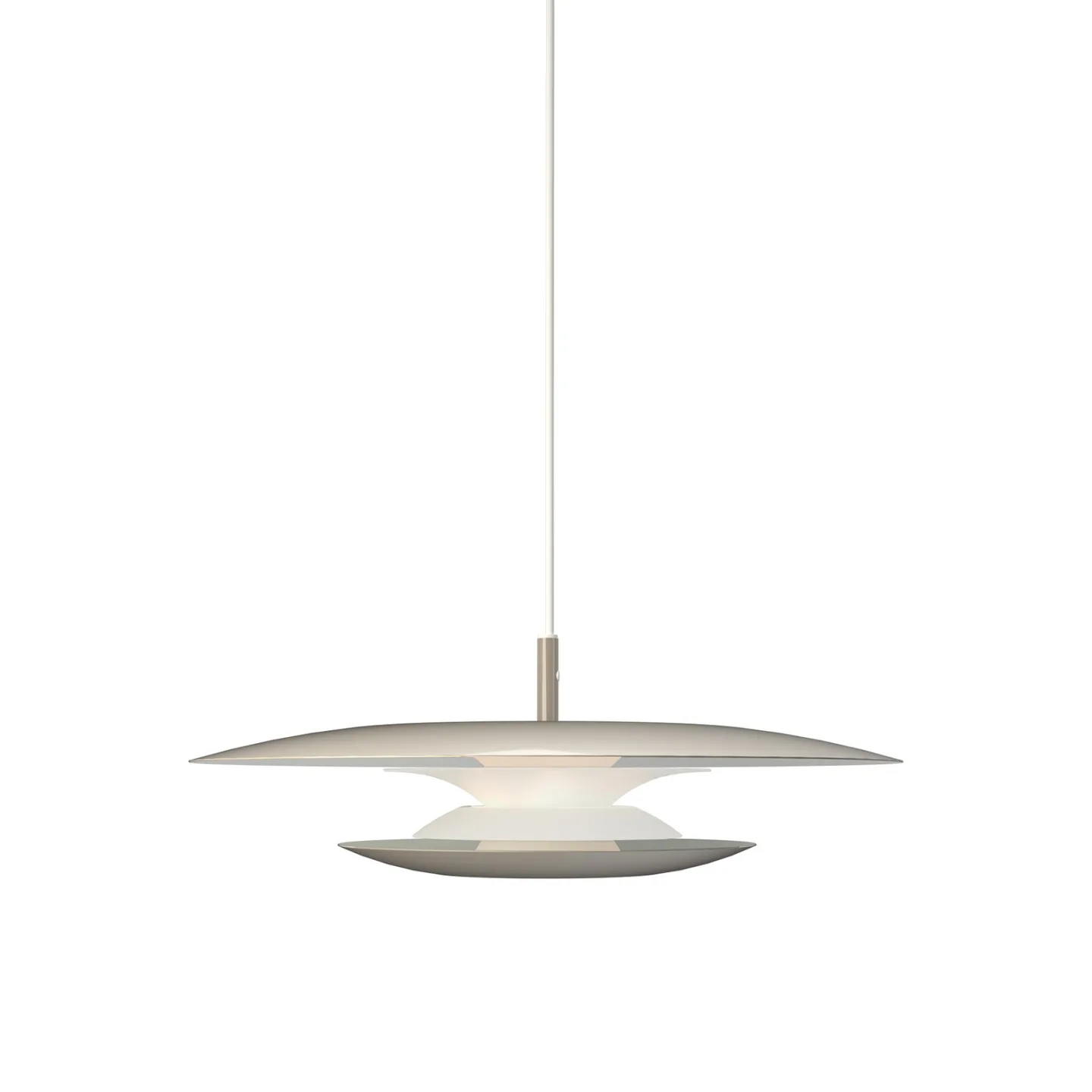 Eclipse hængelampe, Ø 43 cm, grå, metal, G9 - Belid - Stue - Design - Med én lyskilde