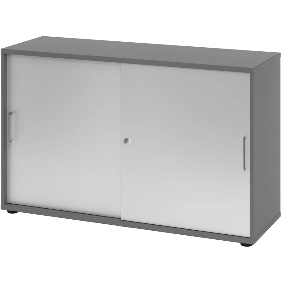 Aktenschrank Office silber Holzwerkstoff B 120 cm H 74.8 cm