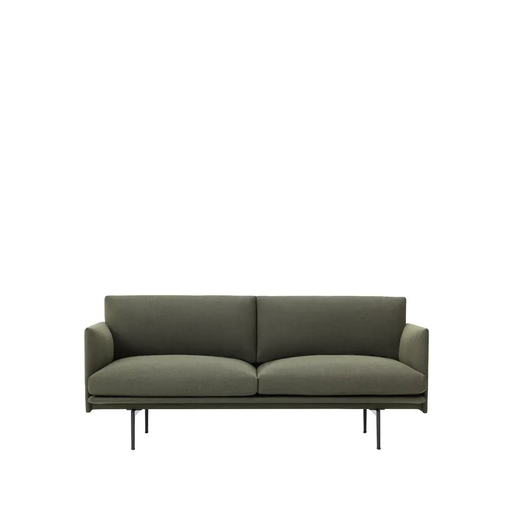 Muuto Outline soffa 2-sits Fiord 961-Green